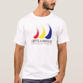 ライフはBreeze®_絵を描-The-Wind_VeroビーチTシャツ Tシャツ (正面)