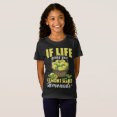 ライフもしユー与えレモンズはレモネードレモン愛好家を作る Tシャツ (正面フル)