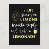 ライフもし与えユーは引用文はがきおもしろい ポストカード (正面)