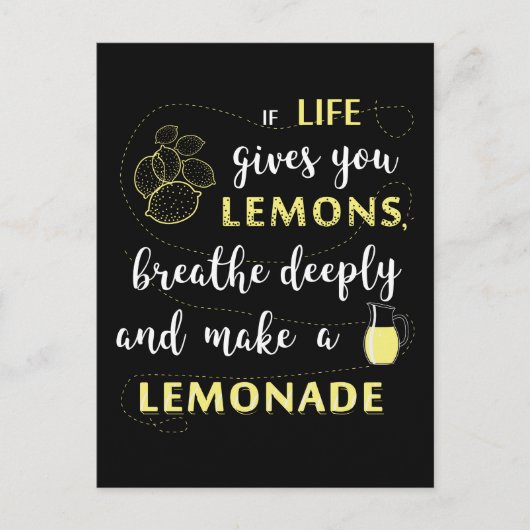 ライフもし与えユーは引用文はがきおもしろい ポストカード (正面)