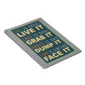 ライフやる気を起こさせるアドバイスノート ノートブック (右側)