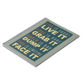 ライフやる気を起こさせるアドバイスノート ノートブック (左側)