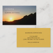 ライフやる気を起こさせるコーチインスピレーションマウンテンクライム 名刺 (正面/裏面)