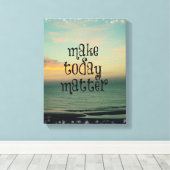 ライフやる気を起こさせる引用文の確認 キャンバスプリント (インサイチュ (ウッドフロア))