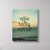 ライフやる気を起こさせる引用文の確認 キャンバスプリント (正面)