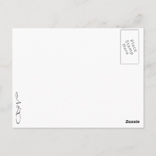 ライフやる気を起こさせる引用文インクイラストレーション ポストカード (裏面)