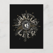 ライフやる気を起こさせる引用文インクイラストレーション ポストカード (正面)