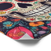 ライフをお祝いするシュガースカル ポスター (角)