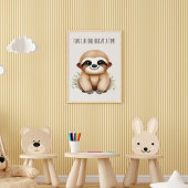 ライフを一度に1つのハグを取る – ベビースロース子供部屋W ポスター