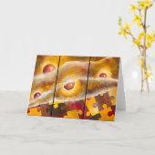 ライフを明らかにするグリーティングカード カード (黄色い花)