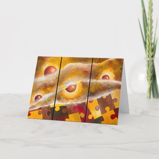 ライフを明らかにするグリーティングカード カード (正面)