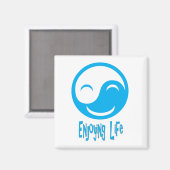 ライフを楽しむボタン マグネット (正面/裏面)