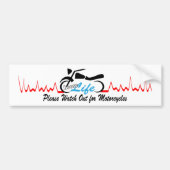 ライフを選ぶバイクを見る バンパーステッカー (正面)