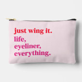 ライフアイライナーを翼だけで全てがポーチを作る アクセサリーポーチ (正面)