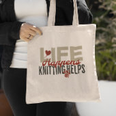 ライフアクイ編み物救済編み物 トートバッグ