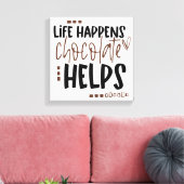 ライフアクチュエーションチョコ救済レコアミューズ引用文 キャンバスプリント (インサイチュ (リビング))