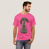 ライフアコースティックギターの木 Tシャツ (正面フル)