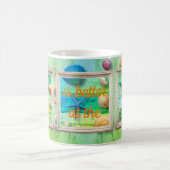 ライフアットザビーチシーサンドシーシェルスフレ素朴ーム コーヒーマグカップ (中央)