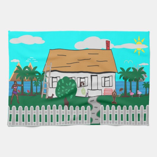 ライフアットザビーチ キッチンタオル (横)