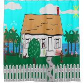 ライフアットザビーチ シャワーカーテン (正面)