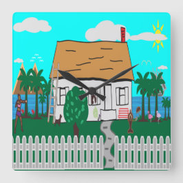 ライフアットザビーチ スクエア壁時計