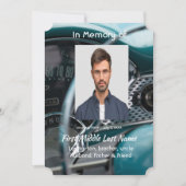 ライフアンティーク車自動車お祝い 招待状 (正面)