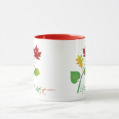 ライフアートを作る:ライフアーティスト感動的のスローガン マグカップ (中央)