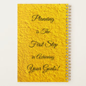 ライフイエローテクスチャカスタマイズの計画 プランナー手帳 (裏面)