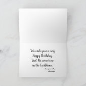 ライフイスアイラン素晴らしズビーチカリブの誕生日 カード (内部)