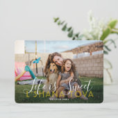 ライフイズスウィートラシャナトヴァフォト文字タイポグラフィ シーズンカード (スタンド正面)