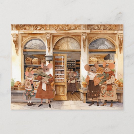 ライフインネズミタウン – ベーカリーの日 ポストカード (正面)