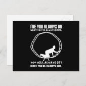 ライフウィズダムハムスターホイールエスケープ起業家 ポストカード (正面/裏面)