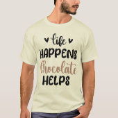 ライフウィークチョコレートフ救済ァミリブレックファーストクール Tシャツ (正面)