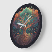 ライフウォール時計のツリー ラージ壁時計 (傾斜)