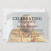 ライフエレガントお祝いフォトオーバーレイ葬儀 招待状 (正面)