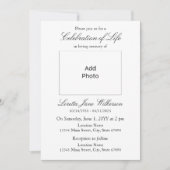 ライフエレガントお祝い追加フォト 招待状 (正面)