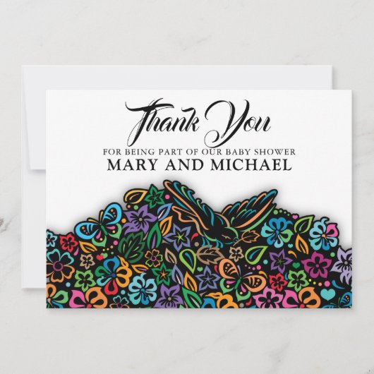 ライフエレガントデザインテンプレートの色 サンキューカード (正面)