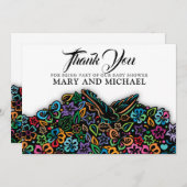 ライフエレガントデザインテンプレートの色 サンキューカード (正面/裏面)