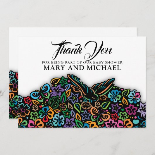 ライフエレガントデザインテンプレートの色 サンキューカード