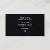 ライフエレガント・ビジネス・カードの金ゴールド・ツリー 名刺 (裏面)