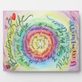 ライフエンジェルアート絵画のギフトプラークの美しい フォトプラーク (正面)