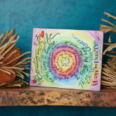 ライフエンジェルアート絵画のギフトプラークの美しい フォトプラーク (側面)