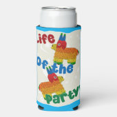 ライフオブザパーティーおもしろいPinata漫画お祝い スリム缶クーラー (Seltzer正面)
