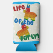 ライフオブザパーティーおもしろいPinata漫画お祝い スリム缶クーラー (裏面)