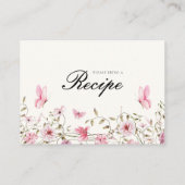 ライフオブ蝶ブライダルシャワーレシピ エンクロージャーカード (裏面)