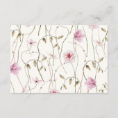 ライフオブ蝶レシピブライダルシャワー エンクロージャーカード (裏面)