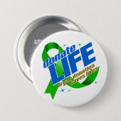 ライフオルガン寄付生活を救供給する 缶バッジ (正面&裏面)