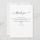 ライフカスタムサンキューカードの写真お祝い サンキューカード (裏面)