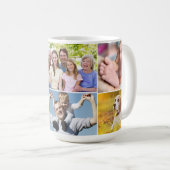 ライフカスタムファミ最高のリの写真メッセージ コーヒーマグカップ (正面右)