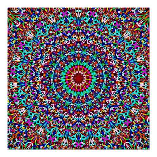 ライフカラフルガーデンマンダラ ポスター (正面)